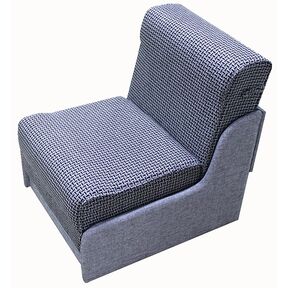 Кресло-кровать Классика О-1 без подлокотников серая рогожка 55, 36
